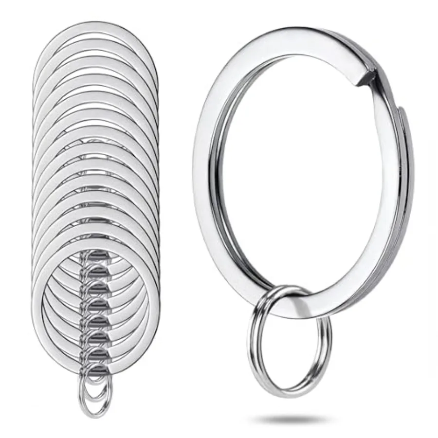Surgical and Mare Grade Staless Steel Split Rg for Keychas Heavy Duty Small Key Rgs for Car Keys, Round Flat 1 ch 25mm,15 Piece
Surgical and Mare Grade Staless Steel Split Rg for Keychas Heavy Duty Small Key Rgs for Car Keys, Round Flat 1 ch 25mm,15 Piece