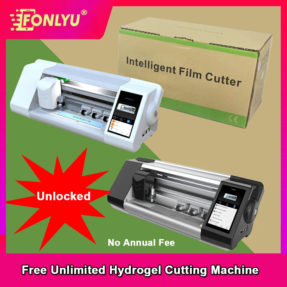 FONLYU Unlocked Mobile Hydrogel Mica Screen Protector Plotter Machine Front Film Back Skin Sticker Unlimited Cutting Machine
FONLYU Unlocked Mobile Hydrogel Mica Screen Protector Plotter Machine Front Film Back Skin Sticker Unlimited Cutting Machine