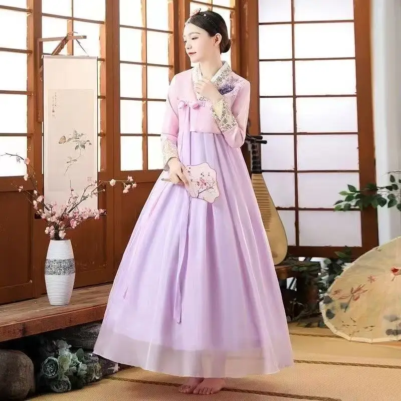 Court Style Hanbok Women's Traditional Korean Clothing Upgraded Gold Stamping Printing Travel Wedding Photography Skirt Hanboks
Court Style Hanbok Women's Traditional Korean Clothing Upgraded Gold Stamping Printing Travel Wedding Photography Skirt Hanboks