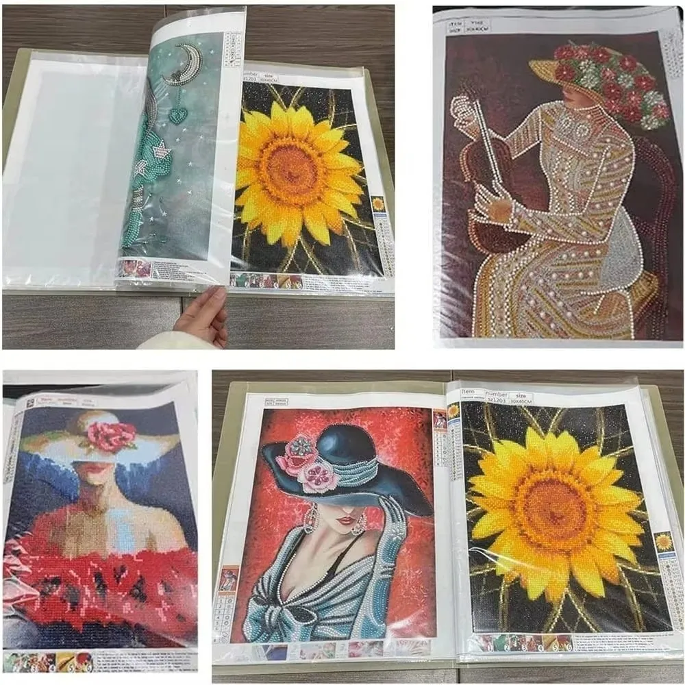 Transparent Diamond Painting Album Book Cover 30 Pages 60 Pages Securely Stores and Displays A3 Diamond Painting Storage Book
Transparent Diamond Painting Album Book Cover 30 Pages 60 Pages Securely Stores and Displays A3 Diamond Painting Storage Book