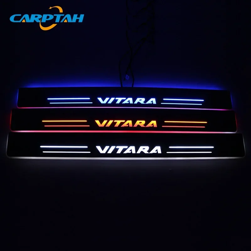 CARPTAH Trim Pedal Car Exterior Parts LED Door Sill Scuff Plate Pathway Dynamic Streamer light For Suzuki Vitara 2015 - 2018
CARPTAH Trim Pedal Car Exterior Parts LED Door Sill Scuff Plate Pathway Dynamic Streamer light For Suzuki Vitara 2015 - 2018