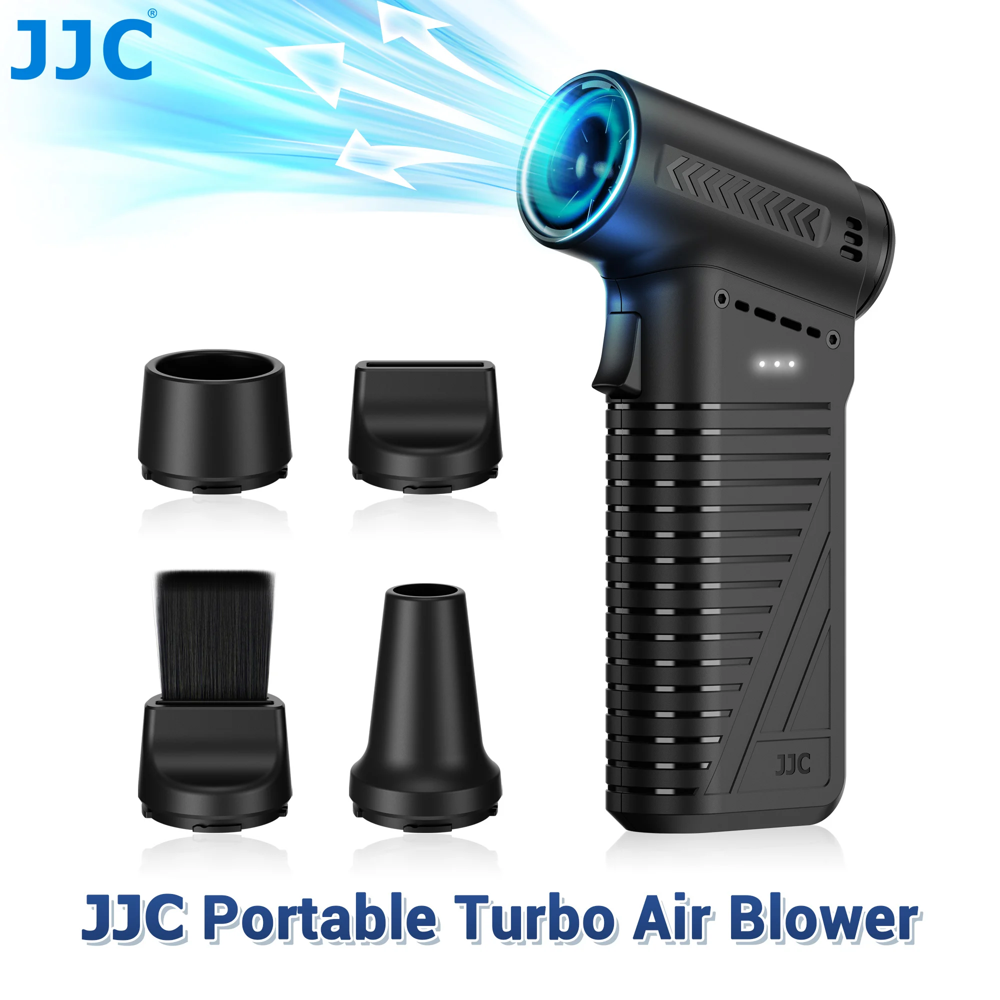 JJC Handheld Mini Turbo Air Blower Power Air Duster 3-Gear Adjustable Dust Blower for Computer Keyboard Car Home Cleaning Kit
JJC Handheld Mini Turbo Air Blower Power Air Duster 3-Gear Adjustable Dust Blower for Computer Keyboard Car Home Cleaning Kit