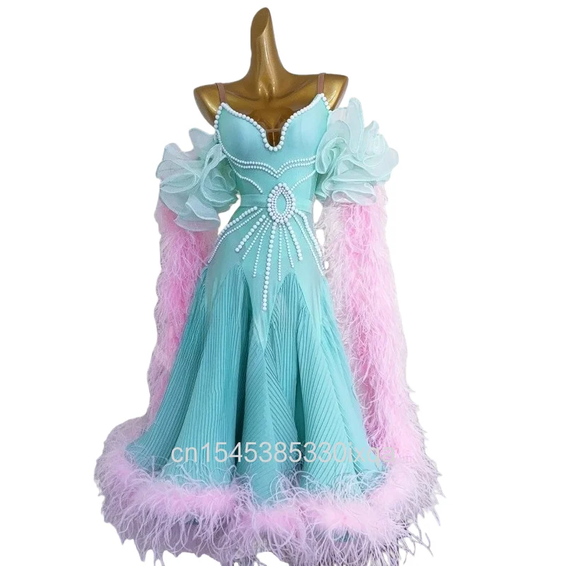 Платье для латинских танцев для детей и взрослых, пышная юбка, жемчужное платье, сетчатая одежда на заказ AB Stone Samba Tango, элитная одежда на заказ
Платье для латинских танцев для детей и взрослых, пышная юбка, жемчужное платье, сетчатая одежда на заказ AB Stone Samba Tango, элитная одежда на заказ