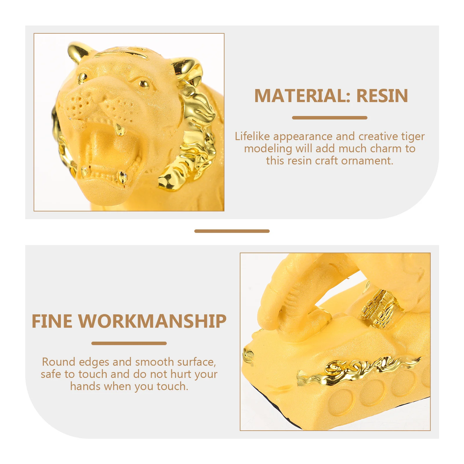 Ornament Resin Tiger Adorn Exquisite Decor Office Desktop Figurines Elegant Sculpture Crafts
Ornament Resin Tiger Adorn Exquisite Decor Office Desktop Figurines Elegant Sculpture Crafts