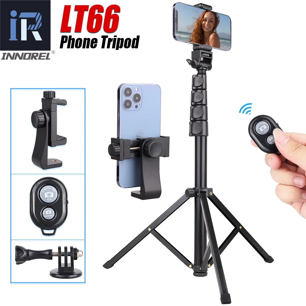 Штатив для телефона INNOREL LT66, селфи-Палка с зажимом для телефона, для камеры iPhone, Android, видеозаписи, прямого эфира
Штатив для телефона INNOREL LT66, селфи-Палка с зажимом для телефона, для камеры iPhone, Android, видеозаписи, прямого эфира