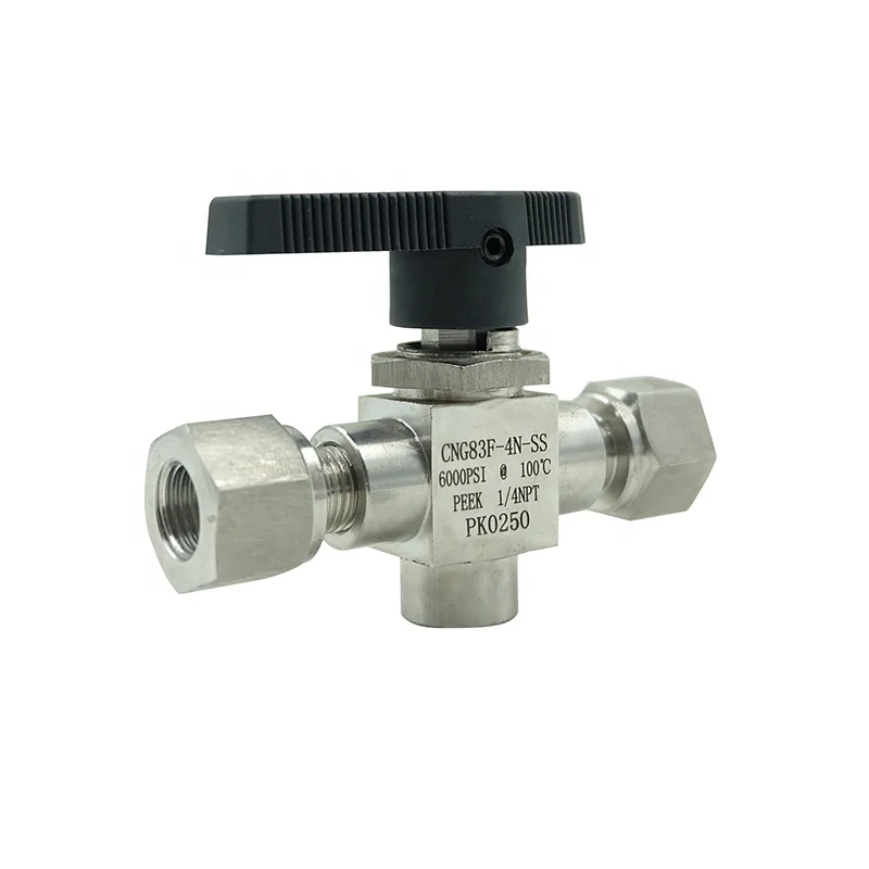 DKV High Pressure 6000psi 3 Way Ball Valve Stainless Steel Three Way 1/4'' NPT Trunnion Ball Valve
DKV High Pressure 6000psi 3 Way Ball Valve Stainless Steel Three Way 1/4'' NPT Trunnion Ball Valve