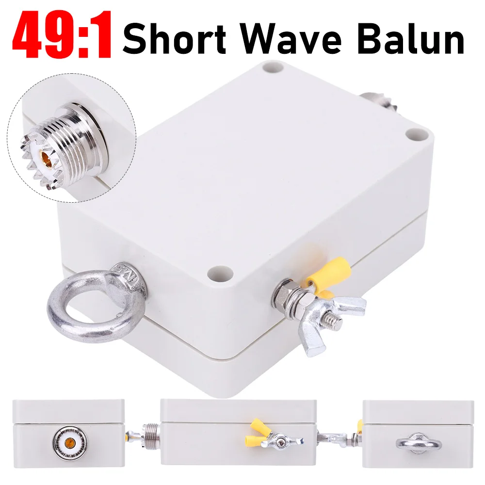 49:1 Balun Short Wave Balun 100W End Fed Half-Wave Antenna Four Band 5-35MHz EFHW Antenna for HF Short Wave Short Wave Balun
49:1 Balun Short Wave Balun 100W End Fed Half-Wave Antenna Four Band 5-35MHz EFHW Antenna for HF Short Wave Short Wave Balun