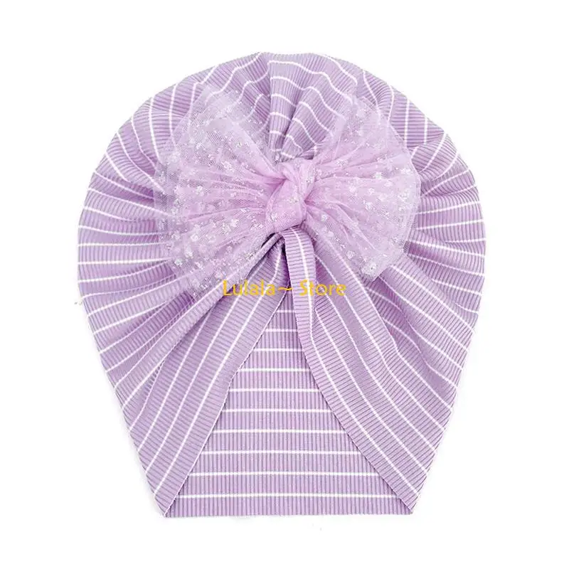 Y4qa новорожденная младенческая маленькая малышка полосатая тюрбанская шляпа с милой сетчатой сетки Bowknot Ribed вязаные
Y4qa новорожденная младенческая маленькая малышка полосатая тюрбанская шляпа с милой сетчатой сетки Bowknot Ribed вязаные