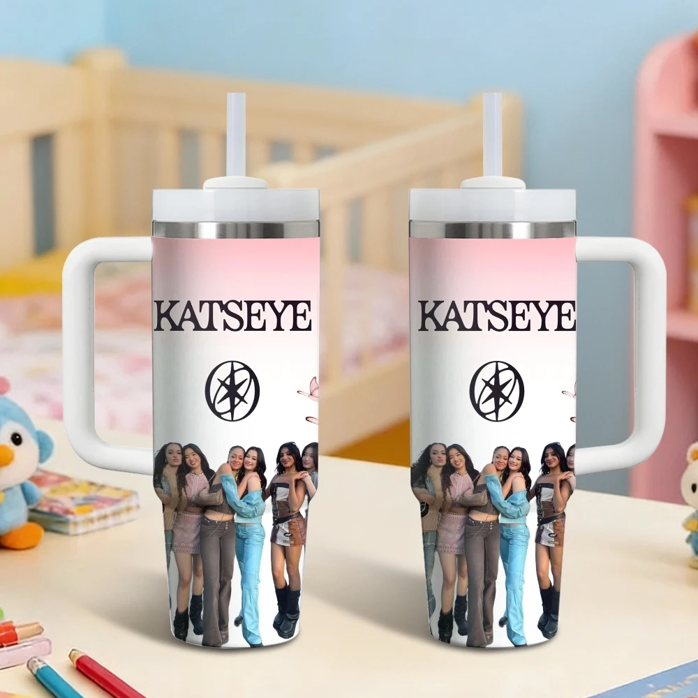 K-Ketseye Kpop Vacuum Flasks 40oz Stainless Steel Insulated Tumbler with Handle & Straw Leakproof Travel Mug
K-Ketseye Kpop Vacuum Flasks 40oz Stainless Steel Insulated Tumbler with Handle & Straw Leakproof Travel Mug