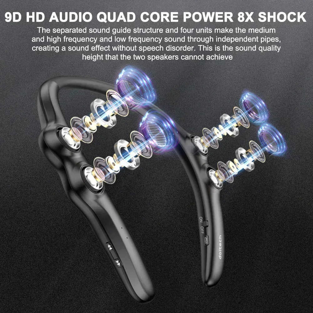 Portable for Sports EDC Wearable Player Bluetooth Speaker Hang Neck Wireless Stereo Bass Subwoofer Sound Box 4 Speakers
Portable for Sports EDC Wearable Player Bluetooth Speaker Hang Neck Wireless Stereo Bass Subwoofer Sound Box 4 Speakers