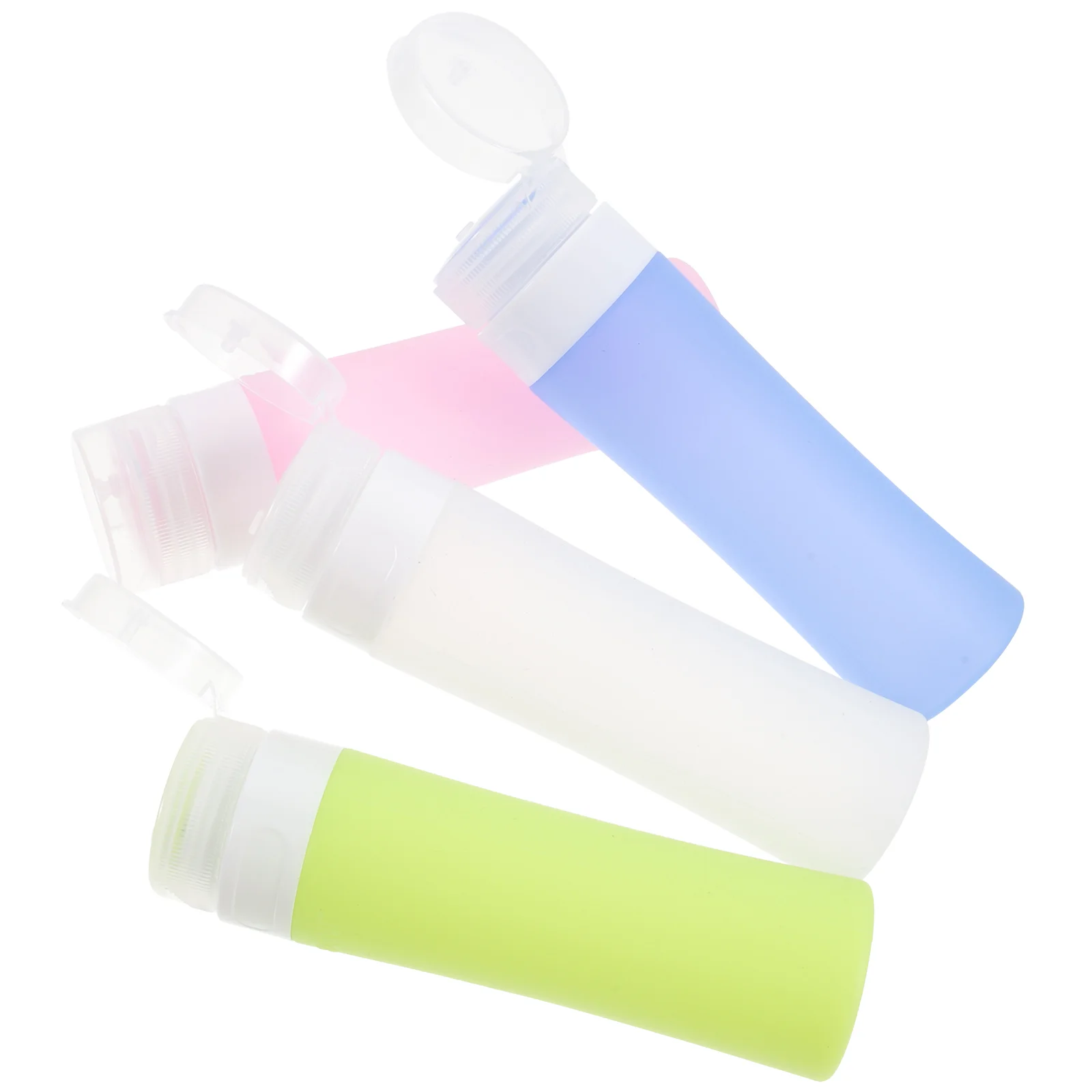 4pcs Silicone Empty Bottle Portable Lotion Bottle Cosmetics Dispenser Shampoo Bottle for Travel - 80ml (Pink + Blue + Green + Wh
4pcs Silicone Empty Bottle Portable Lotion Bottle Cosmetics Dispenser Shampoo Bottle for Travel - 80ml (Pink + Blue + Green + Wh