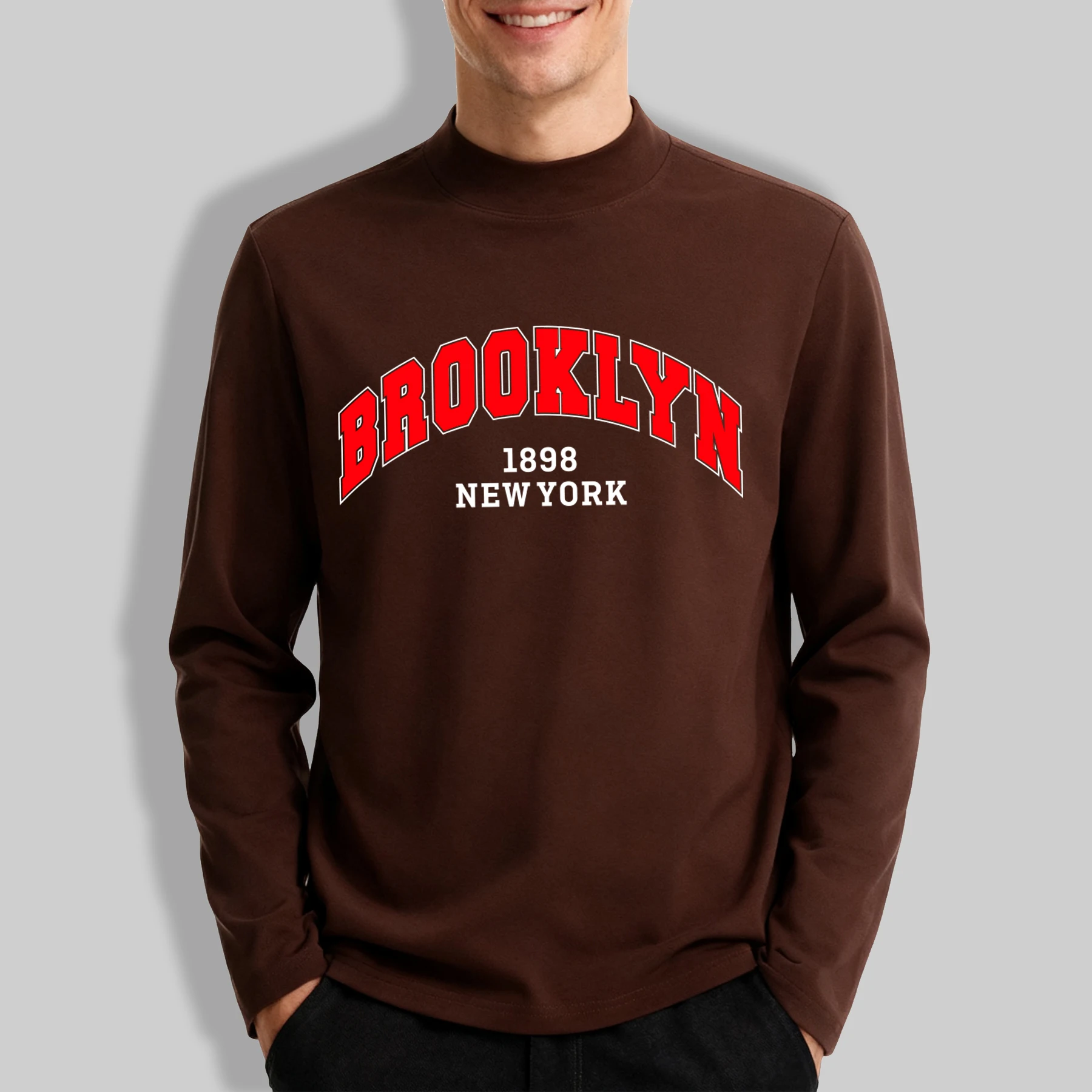 Brooklyn 1898 New York Print Men'S Leisurewear Fashion Retro Outdoor Tee Casual Simple Clothes Man Elasticity Basics Top
Brooklyn 1898 New York Print Men'S Leisurewear Fashion Retro Outdoor Tee Casual Simple Clothes Man Elasticity Basics Top