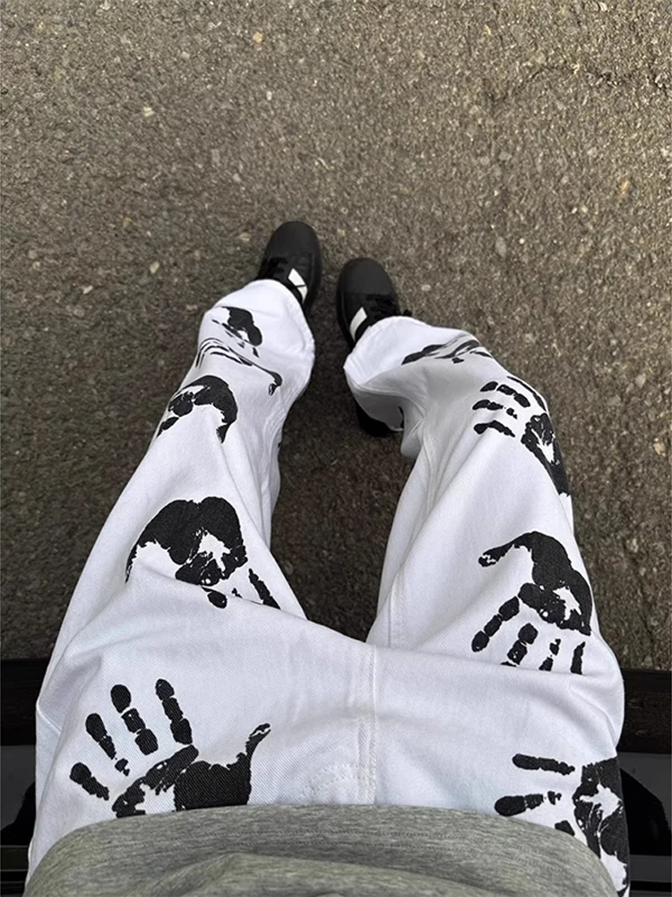 Cleanfit American Retro fiti Palm Men's Jeans Trendy Hiphop Knife Flared Pants Youthful Wear Resistant Loose Fit
Cleanfit American Retro fiti Palm Men's Jeans Trendy Hiphop Knife Flared Pants Youthful Wear Resistant Loose Fit