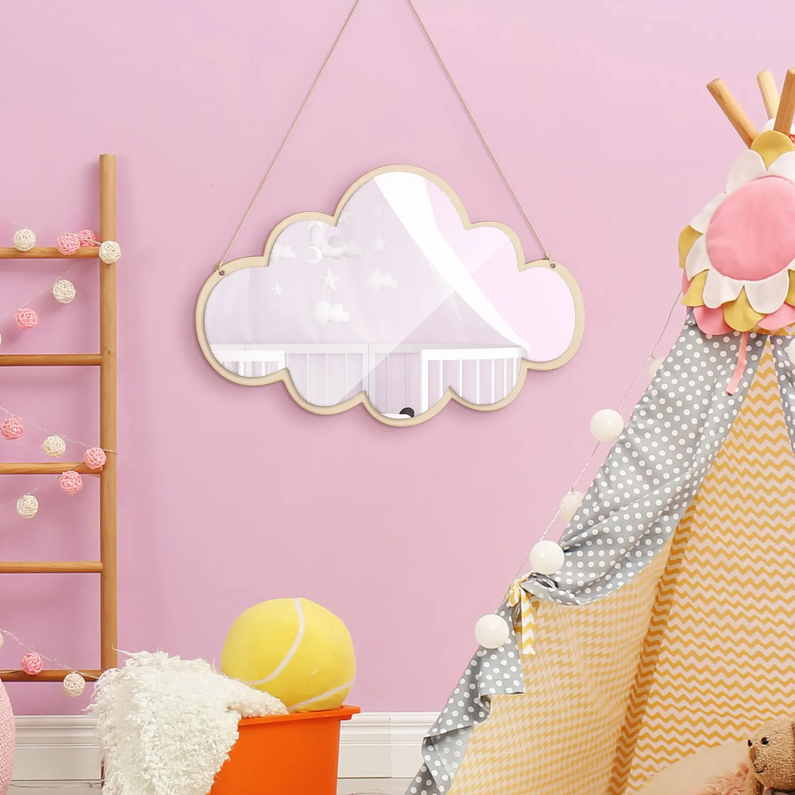 1Pcs Lovely Cloud Shaped Kids Mirror Wooden Frame Acrylic Surface Safe Wall Decor Self Adhesive Mirror for Bedroom Living Room
1Pcs Lovely Cloud Shaped Kids Mirror Wooden Frame Acrylic Surface Safe Wall Decor Self Adhesive Mirror for Bedroom Living Room