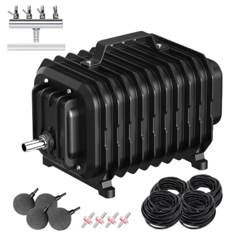 Pond Aerars for Outdoor Ponds Air Pump for Pond s Complete Koi Fish Pond Aeration Kit Oxygenation Bubbler Pump with Air Stones
Pond Aerars for Outdoor Ponds Air Pump for Pond s Complete Koi Fish Pond Aeration Kit Oxygenation Bubbler Pump with Air Stones