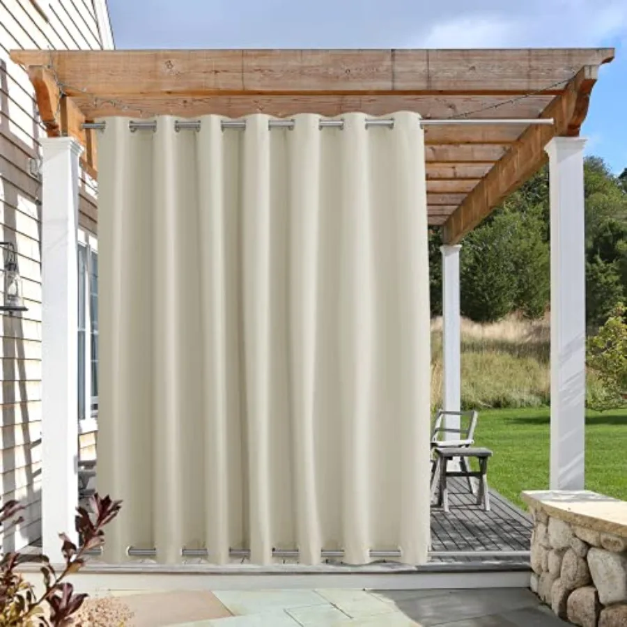 Weighted Outdoor Curtain for Patio Waterproof Rustproof Grommet Top and Bottom Outdoor Divider Windproof Thermal Insulated Drap
Weighted Outdoor Curtain for Patio Waterproof Rustproof Grommet Top and Bottom Outdoor Divider Windproof Thermal Insulated Drap