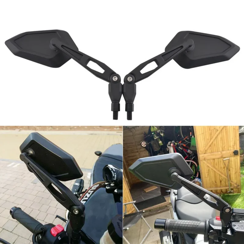 1Pair Motorcycle Folding Rearview Mirror 10mm Universial Scooter E-Bike Rear View Side Mirror Electromobile Back Side Mirror
1Pair Motorcycle Folding Rearview Mirror 10mm Universial Scooter E-Bike Rear View Side Mirror Electromobile Back Side Mirror