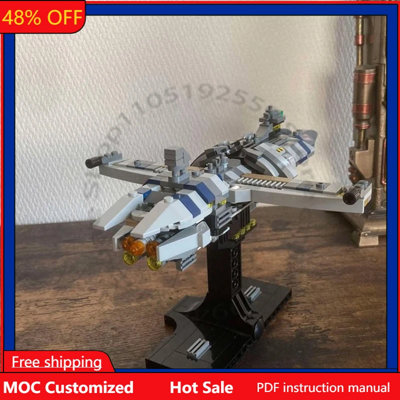 438 деталей: Фрегат класса «Мунципиент» из серии «Звездные войны», модульный конструктор MOC, популярная сборная модель для мальчиков, подарок
438 деталей: Фрегат класса «Мунципиент» из серии «Звездные войны», модульный конструктор MOC, популярная сборная модель для мальчиков, подарок