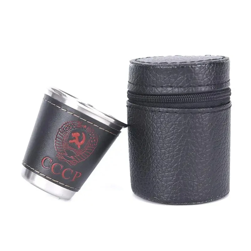 4pcs/lot 70ml Outdoor Camping Tableware Travel Cups Set Picnic Supplies Stainless Steel Wine Beer Cup Whiskey Mugs PU Leather
4pcs/lot 70ml Outdoor Camping Tableware Travel Cups Set Picnic Supplies Stainless Steel Wine Beer Cup Whiskey Mugs PU Leather