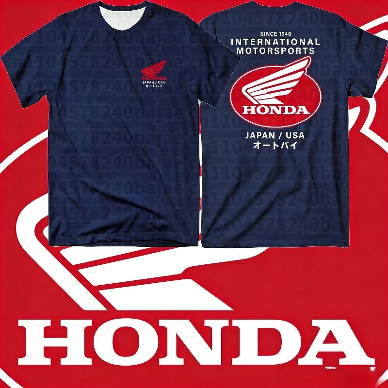2025-26 Summer Honda Fashion Moto Honda Graphic Work Clothes 100% Cotton Printed T-shirt Loose Casual Comfortable and Breathable
2025-26 Summer Honda Fashion Moto Honda Graphic Work Clothes 100% Cotton Printed T-shirt Loose Casual Comfortable and Breathable