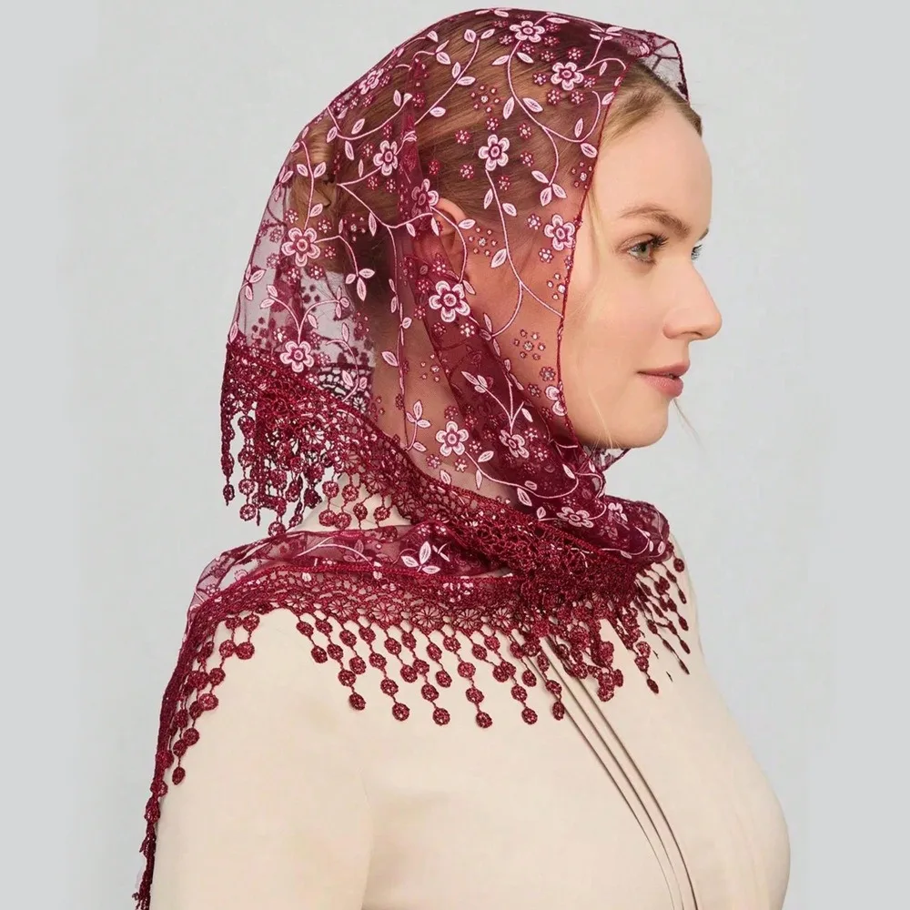 Elegant Floral Printed Lace Triangle Scarf Embroidered Transparent Lace Head Scarf Thin Breathable Flower Tassels Scarves Travel
Elegant Floral Printed Lace Triangle Scarf Embroidered Transparent Lace Head Scarf Thin Breathable Flower Tassels Scarves Travel