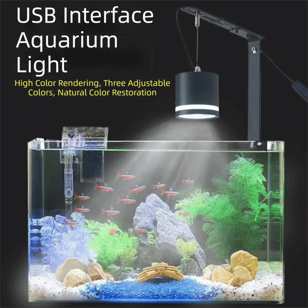 Tricolor Stepless Dimming LED Aquarium Light Clip-On Full Spectrum Aquatic Plant Light Waterproof Aluminum Alloy Fish Tank Light
Tricolor Stepless Dimming LED Aquarium Light Clip-On Full Spectrum Aquatic Plant Light Waterproof Aluminum Alloy Fish Tank Light