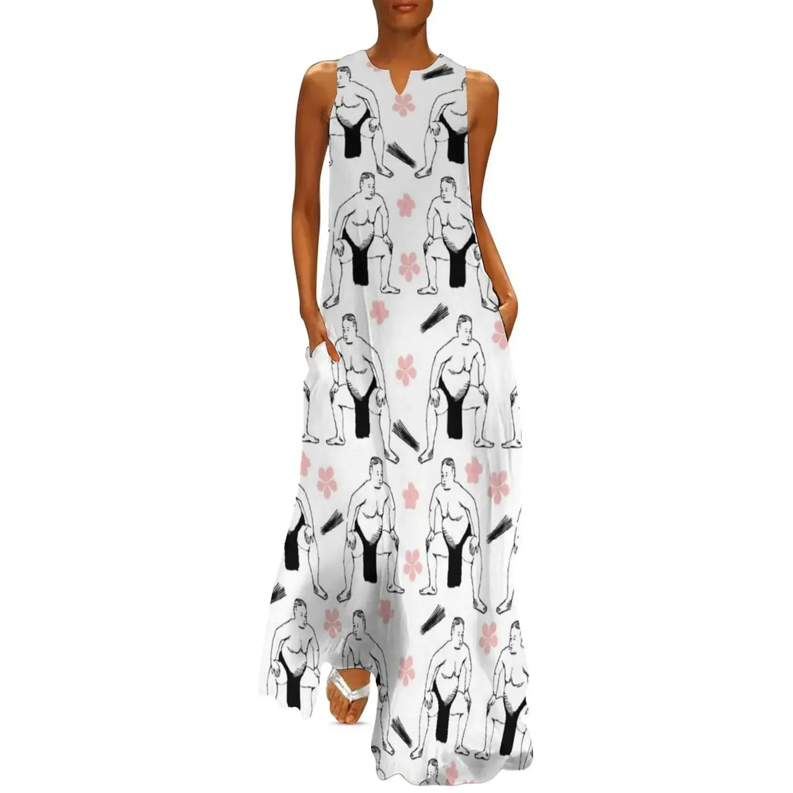Sumo and Cherry Blossoms Long Dress dresses for women 2025 dress women elegant luxury dress for women
Sumo and Cherry Blossoms Long Dress dresses for women 2025 dress women elegant luxury dress for women