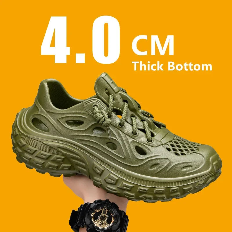 New Fashion Breathable Garden Shoes Summer Couple Sandals Non-slip Thick Bottom Men's Sandals Outdoor Baotou Beach Men's Shoes 
New Fashion Breathable Garden Shoes Summer Couple Sandals Non-slip Thick Bottom Men's Sandals Outdoor Baotou Beach Men's Shoes