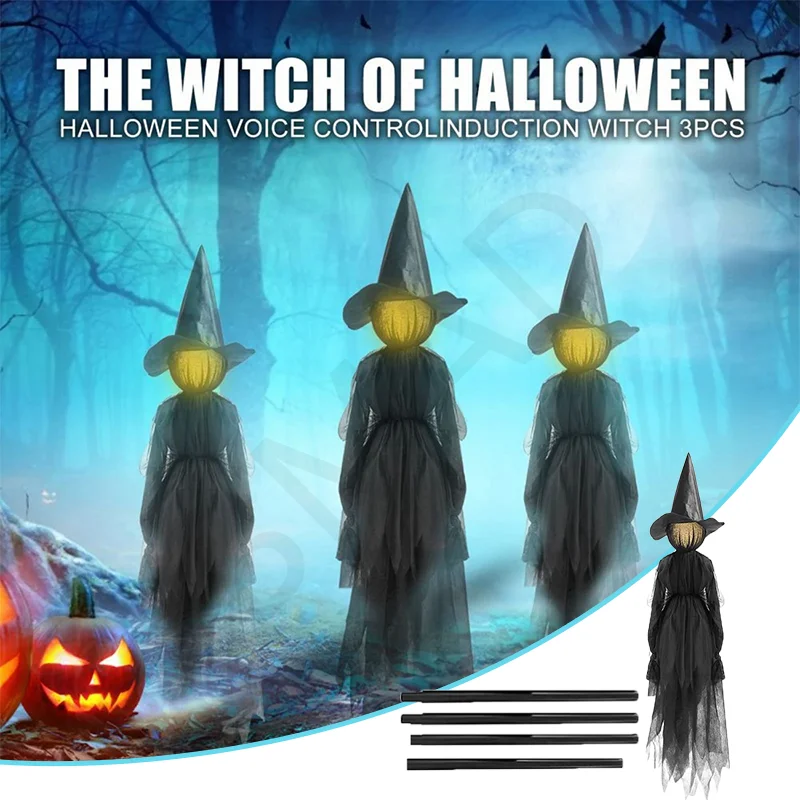 1.5M Halloween Glow Witch Voice-activated Screaming Witch Scary Decoration Halloween Horror Night Lights Decoration Maison
1.5M Halloween Glow Witch Voice-activated Screaming Witch Scary Decoration Halloween Horror Night Lights Decoration Maison