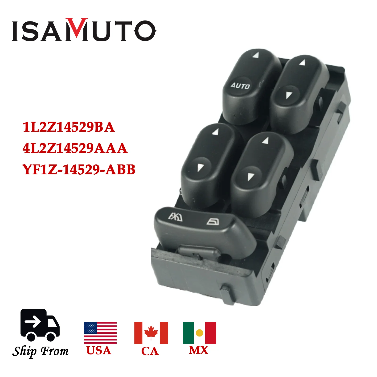 Power Window Control 1L2Z14529BA For 2002-2007 Ford F250 F350 F450 F550 Super Duty Crew Cab YF1Z-14529-ABB, 4L2Z14529AAA
Power Window Control 1L2Z14529BA For 2002-2007 Ford F250 F350 F450 F550 Super Duty Crew Cab YF1Z-14529-ABB, 4L2Z14529AAA
