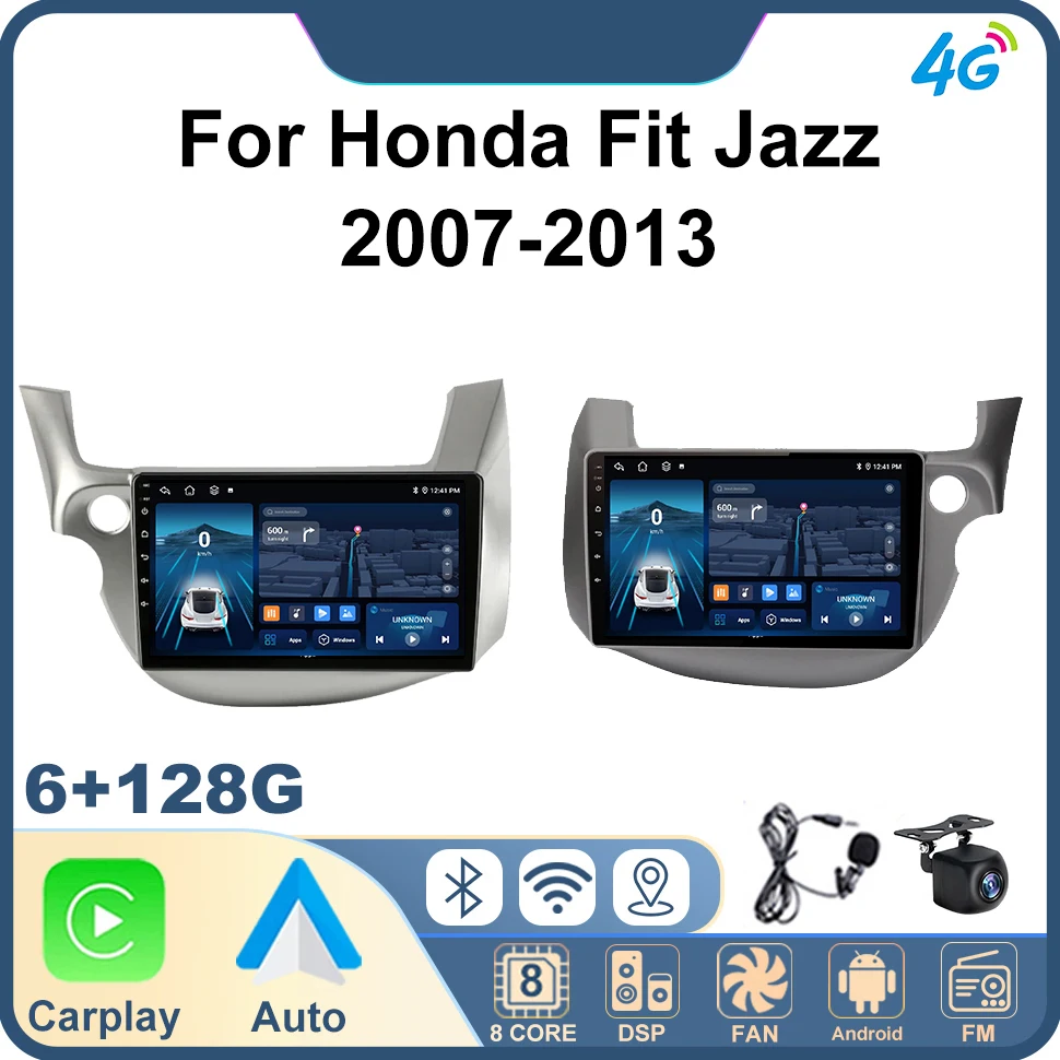 Car Radio Audio Stereo for Honda Fit Jazz 2007-2013 Navigation Stereo GPS WIFI FM BT 4G 2Din Android Auto Automotive Multimedia
Car Radio Audio Stereo for Honda Fit Jazz 2007-2013 Navigation Stereo GPS WIFI FM BT 4G 2Din Android Auto Automotive Multimedia
