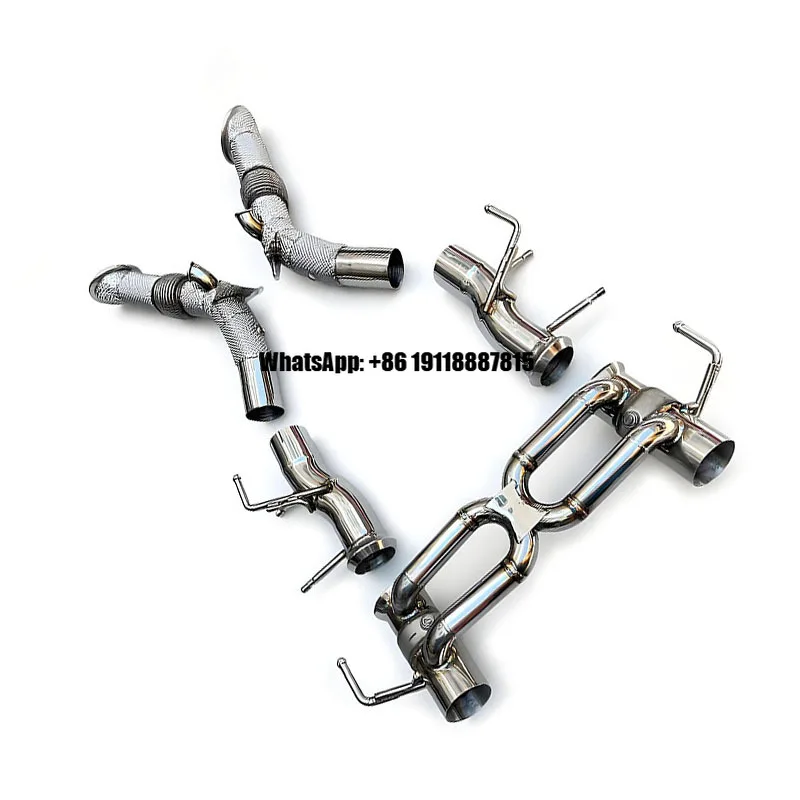 Tuning High Quality Full Catback Exhaust Straight Downpipe for Ferrari SF90 V8 3.9T 2019-2023 Stainless Steel Downpipe Exhaust
Tuning High Quality Full Catback Exhaust Straight Downpipe for Ferrari SF90 V8 3.9T 2019-2023 Stainless Steel Downpipe Exhaust