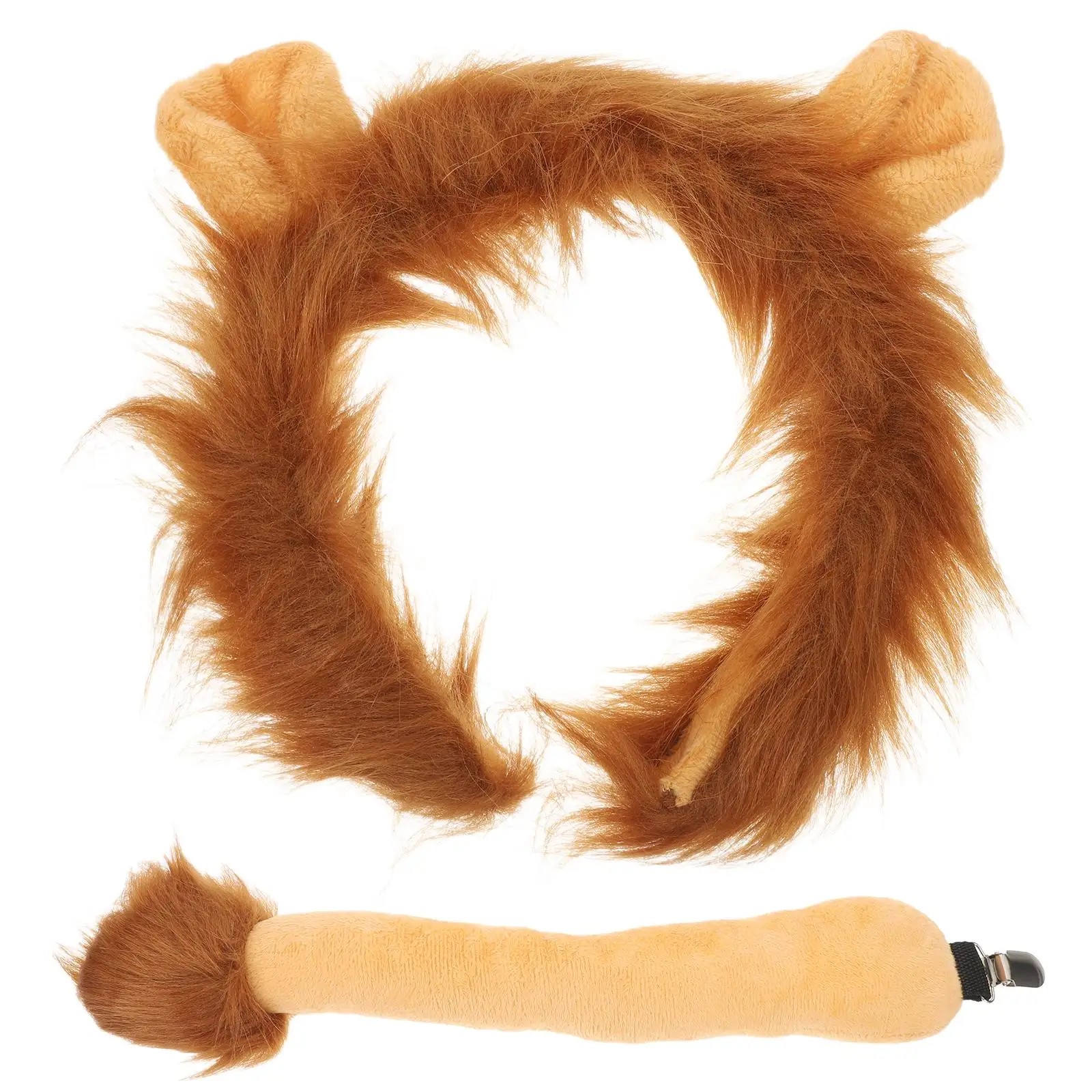 Lion Headband Set Tail Adult Funny Animals Costume Cosplay Props Stage Performance Supplies Lightweight Comfortable Texture
Lion Headband Set Tail Adult Funny Animals Costume Cosplay Props Stage Performance Supplies Lightweight Comfortable Texture