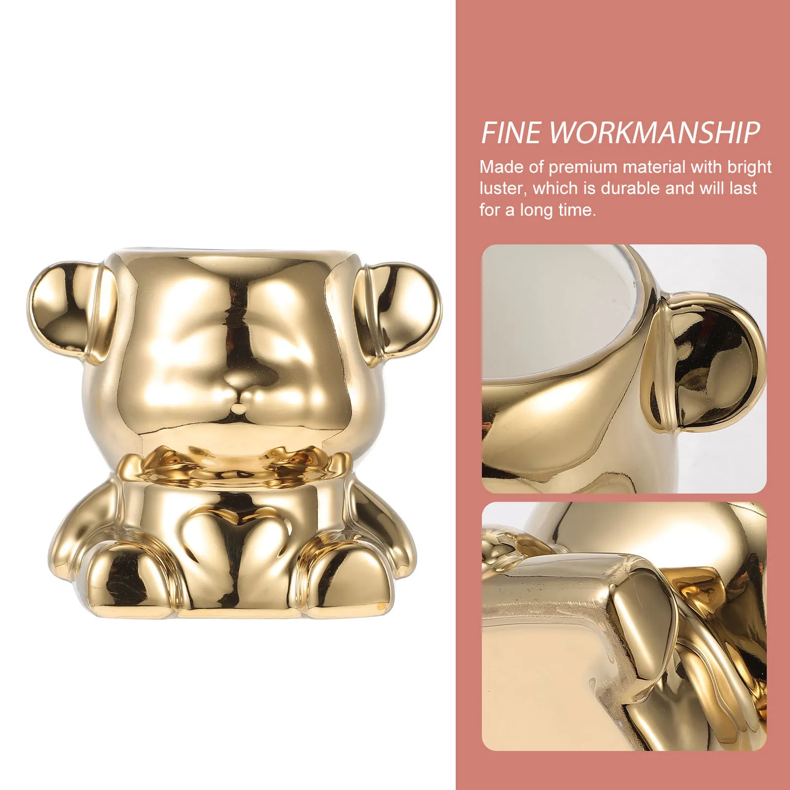 Ceramic Utensil Holder Kitchen Storage Jar Bear Shaped Cutlery Organizer for Countertop Dining Table Decorative Spoon Chopstick
Ceramic Utensil Holder Kitchen Storage Jar Bear Shaped Cutlery Organizer for Countertop Dining Table Decorative Spoon Chopstick