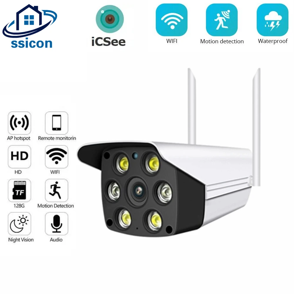5MP Security Camera ICSee WIFI Outdoor 3.6mm Lens Two Ways Audio Wireless Bullet IP Camera Full Color Night Vision
5MP Security Camera ICSee WIFI Outdoor 3.6mm Lens Two Ways Audio Wireless Bullet IP Camera Full Color Night Vision