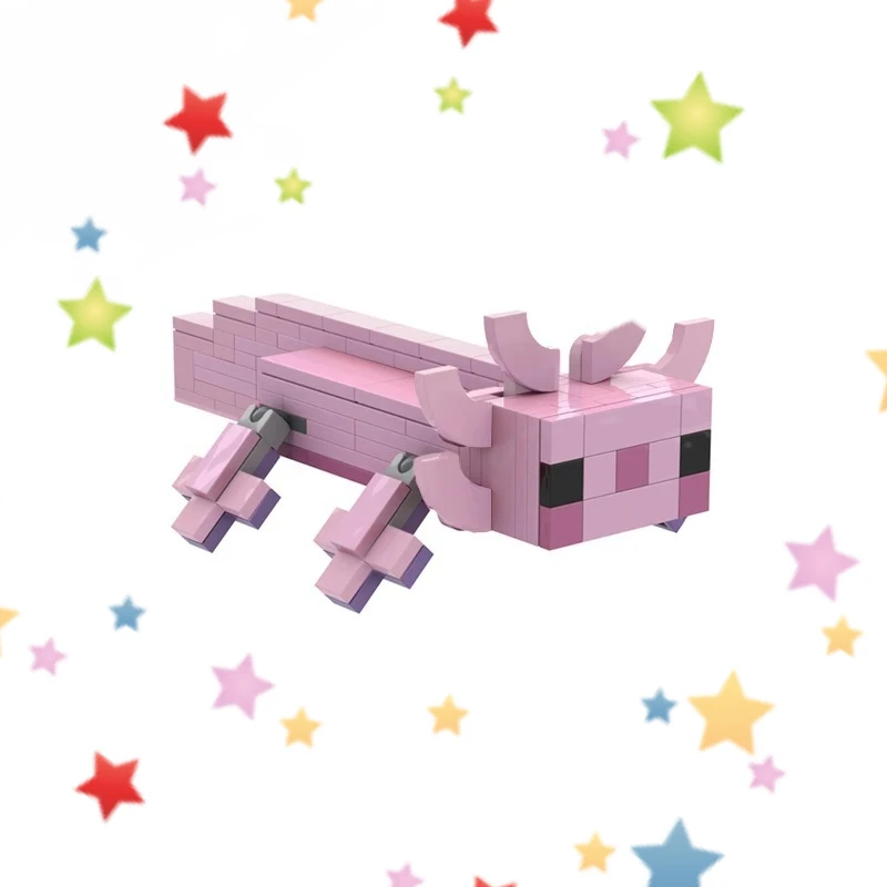 Mexican Axolotl Animal Building Blocks Toys Sandbox Games Monsters Pink Lizard Brick Home Ornament Gifts for Childrens (153 PCS)
Mexican Axolotl Animal Building Blocks Toys Sandbox Games Monsters Pink Lizard Brick Home Ornament Gifts for Childrens (153 PCS)