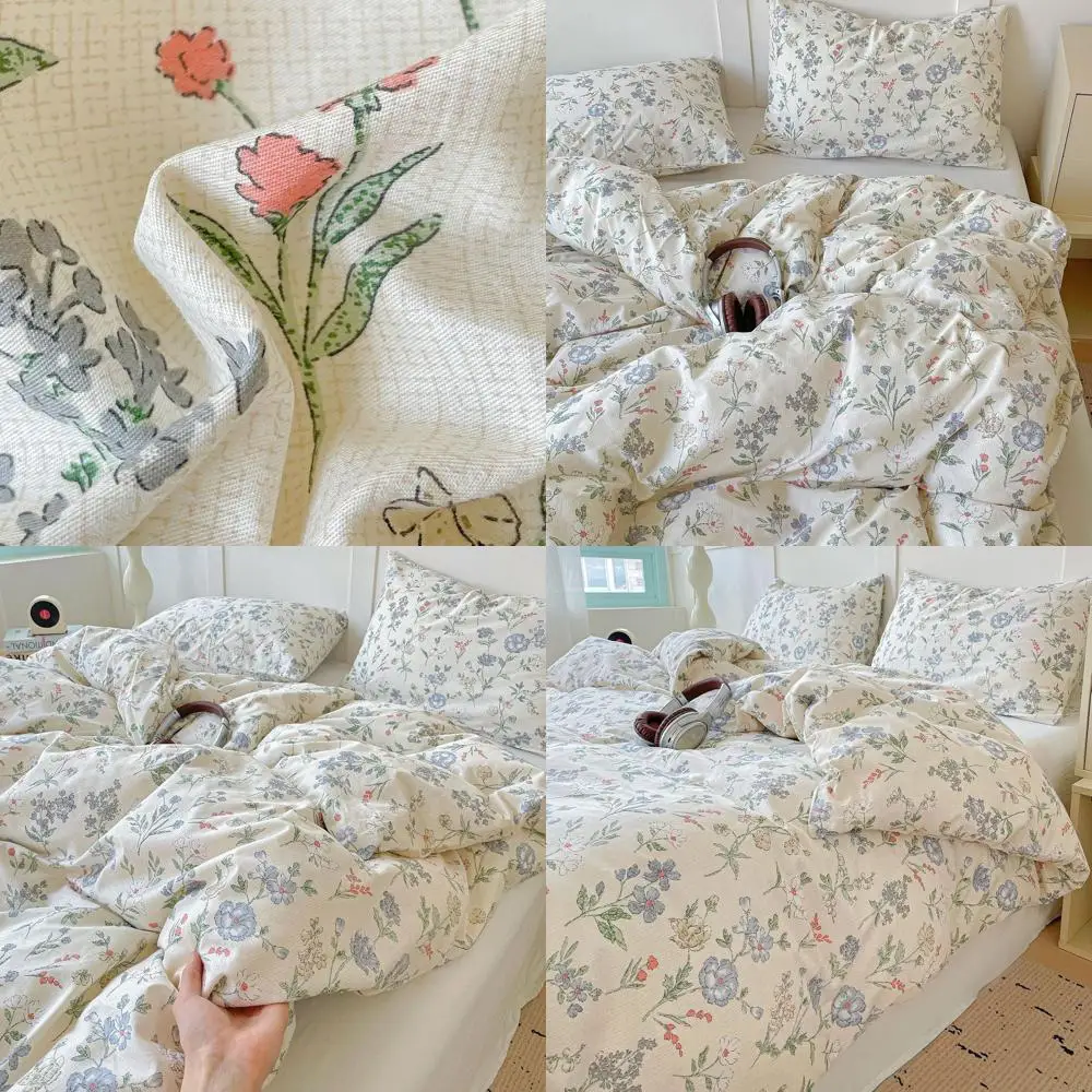 Винтажный комплект хлопкового пододеяльника с цветочным принтом размера «queen-size» и 2 наволочками, садовый стиль в стиле шебби-шик, пододеяльник Cottagecore
Винтажный комплект хлопкового пододеяльника с цветочным принтом размера «queen-size» и 2 наволочками, садовый стиль в стиле шебби-шик, пододеяльник Cottagecore