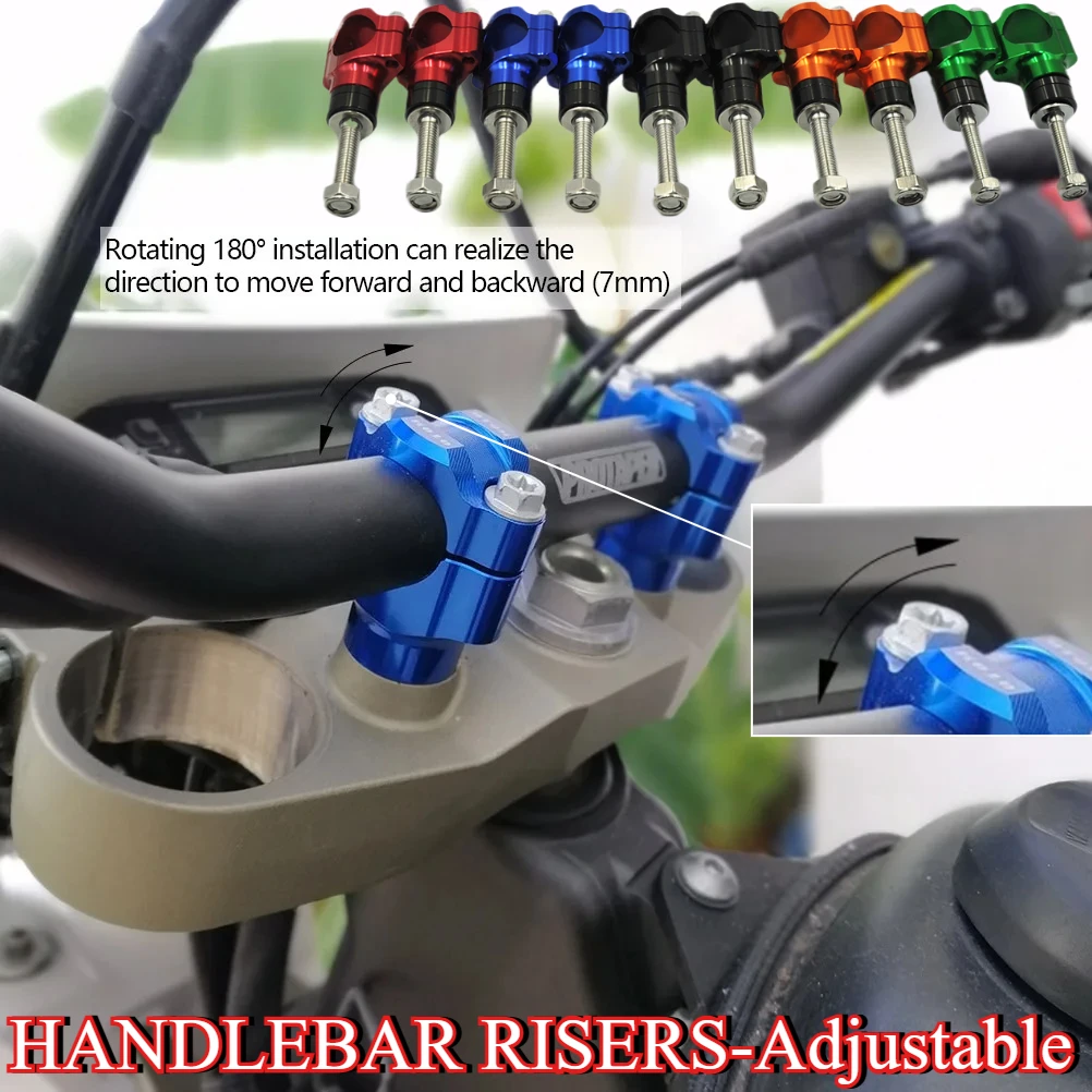 Motorcycle CNC 22MM 28MM Handlebar Risers Bar Mount Clamp Adjustable For Husqvarna TC FC TE KTM EXC SX XC GASGAS MC HONDA SUZUKI
Motorcycle CNC 22MM 28MM Handlebar Risers Bar Mount Clamp Adjustable For Husqvarna TC FC TE KTM EXC SX XC GASGAS MC HONDA SUZUKI