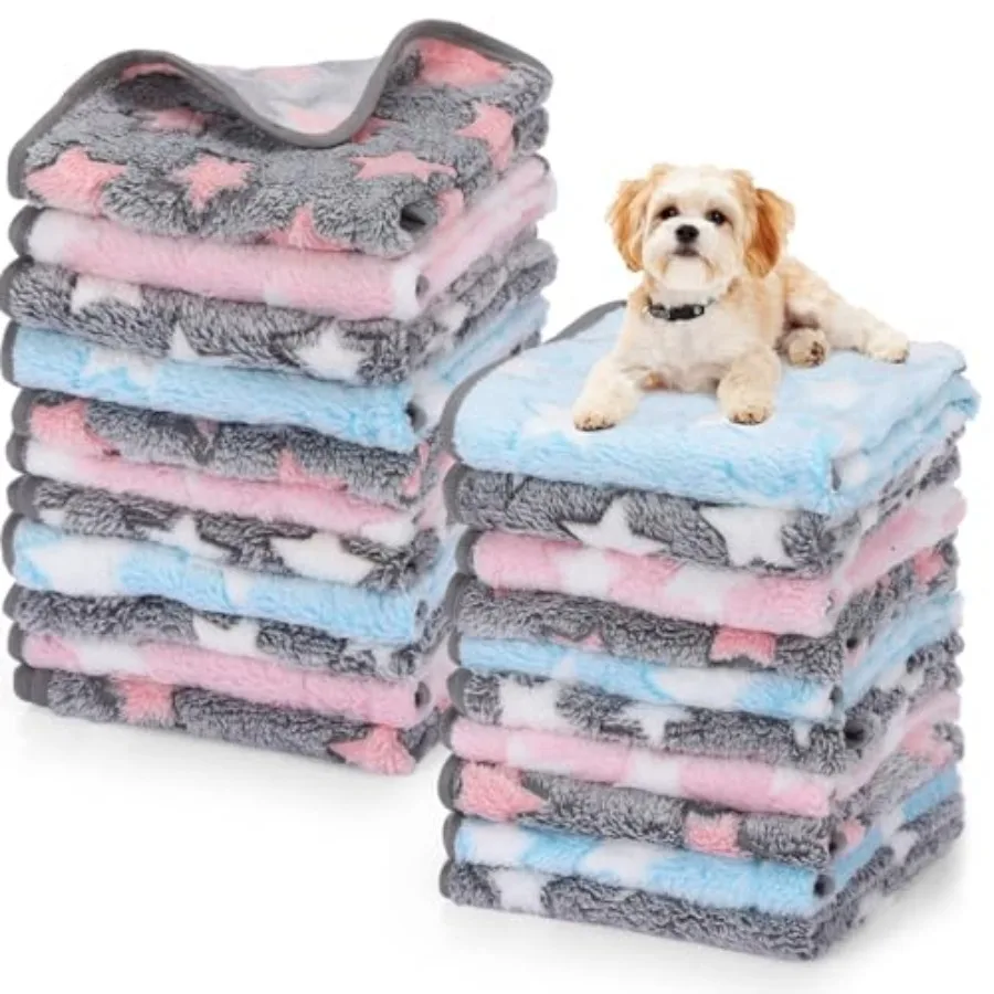 40 Pcs Puppy Blankets for Small Dog Pet Bulk Fleece Soft Fluffy Washable Dog Star Print Pattern Fleece Blankets for Pets Throw
40 Pcs Puppy Blankets for Small Dog Pet Bulk Fleece Soft Fluffy Washable Dog Star Print Pattern Fleece Blankets for Pets Throw