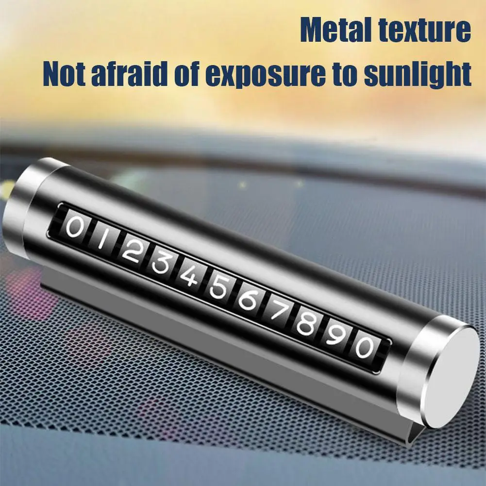 Car Phone Number Plate Temporary Parking Card Aluminum Temporary Auto Card Rotate Park Stickers Parking Stop Accessories B0I0
Car Phone Number Plate Temporary Parking Card Aluminum Temporary Auto Card Rotate Park Stickers Parking Stop Accessories B0I0