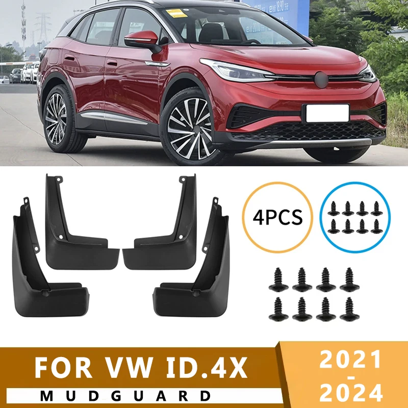 Mud Flaps Fit for Volkswagen ID.4X 2021-2024 Wheel brow Mudguards Tire Fenders Splash Proof Accessories Wheel Guards 4ps
Mud Flaps Fit for Volkswagen ID.4X 2021-2024 Wheel brow Mudguards Tire Fenders Splash Proof Accessories Wheel Guards 4ps