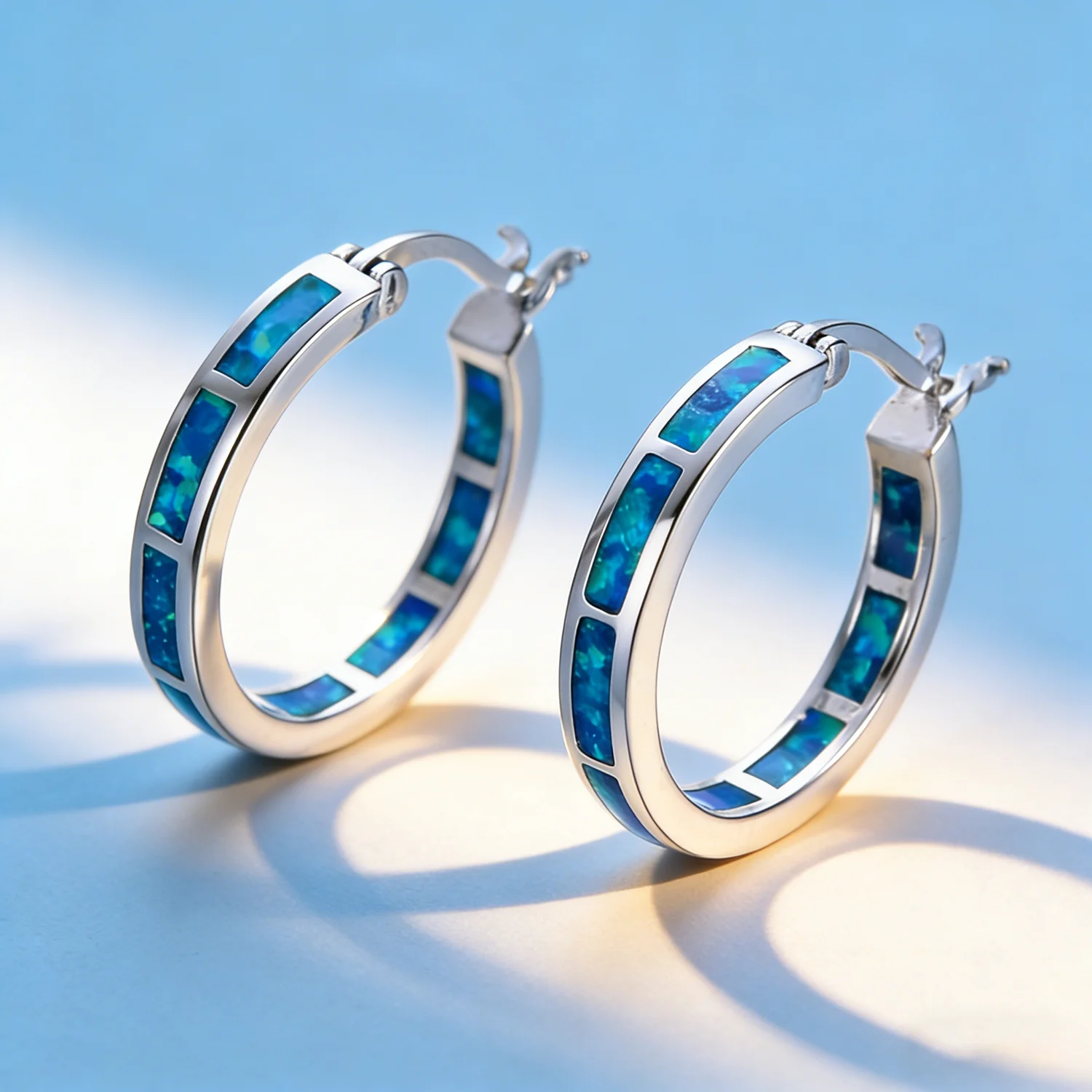 Luxury Color Fire Opal Hoop Earrings Fashion Jewelry Circle Earring for Women Christmas Gift New Arrival for Daily Wear Dating
Luxury Color Fire Opal Hoop Earrings Fashion Jewelry Circle Earring for Women Christmas Gift New Arrival for Daily Wear Dating