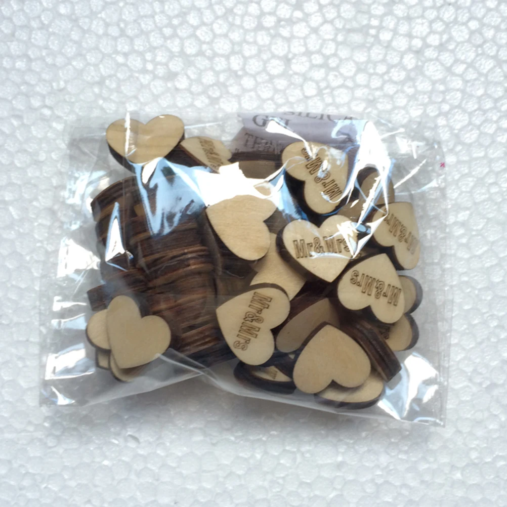 50pcs Letters Heart Shaped Wood Log Slices for DIY Crafts Wedding Centerpieces (Wood Color)
50pcs Letters Heart Shaped Wood Log Slices for DIY Crafts Wedding Centerpieces (Wood Color)