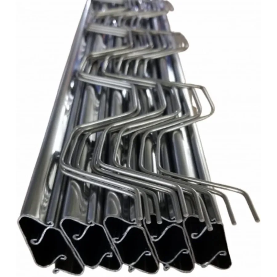 Spring Wire Lock Channel - 20 Pack - Steel 6.5 ft Spring Lock Track U-Channel Bundle for Greenhouse Plastic Polyethylene Film o
Spring Wire Lock Channel - 20 Pack - Steel 6.5 ft Spring Lock Track U-Channel Bundle for Greenhouse Plastic Polyethylene Film o