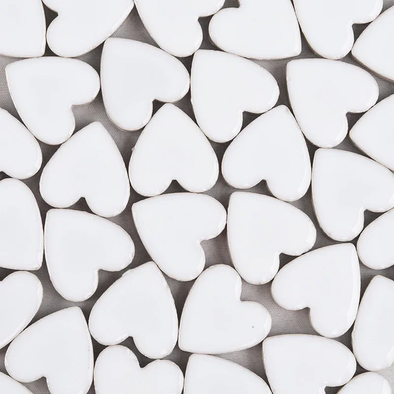 24 Pieces Heart-shaped Cordate Ceramic Porelain Mosaic Tiles Loose DIY Hobbies Material
24 Pieces Heart-shaped Cordate Ceramic Porelain Mosaic Tiles Loose DIY Hobbies Material