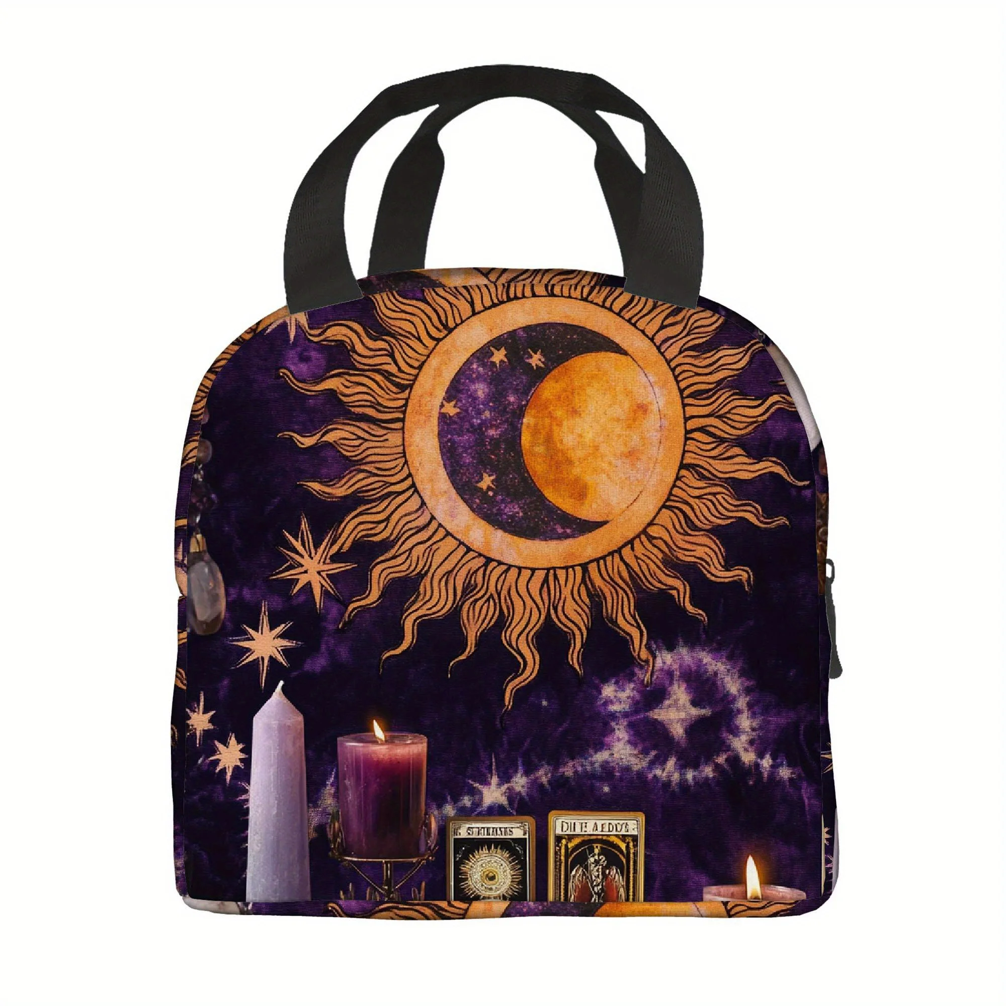 Purple witchy Spiritual Altar Featuring Candles, Crystals, Cards. It Includes a Printed Thermal Insulation Bag
Purple witchy Spiritual Altar Featuring Candles, Crystals, Cards. It Includes a Printed Thermal Insulation Bag