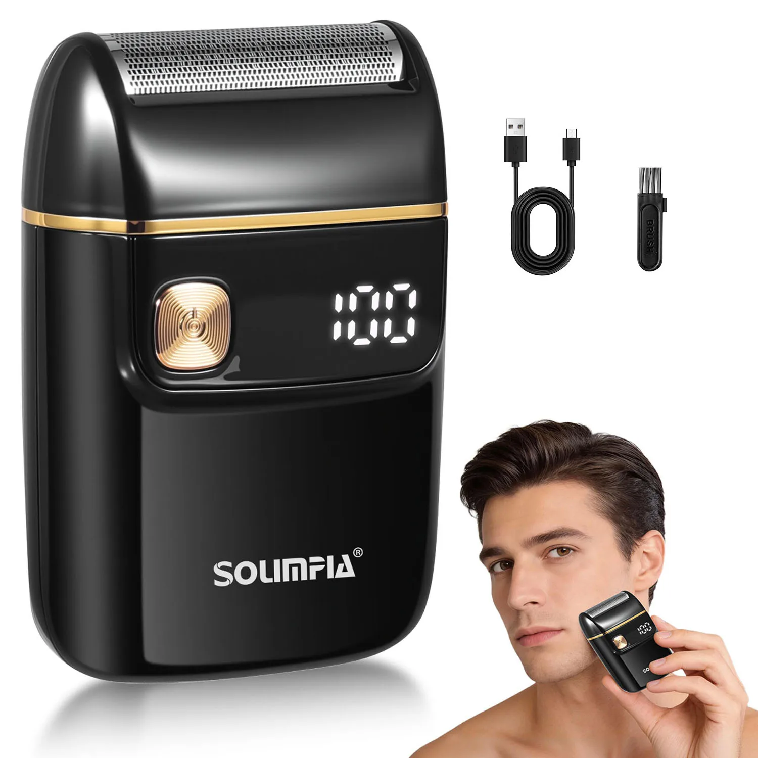 Mini Electric Shaver for Men Portable Rechargeable Electric Razor with LED Display Floating Shaving Head Wet Dry Shaver
Mini Electric Shaver for Men Portable Rechargeable Electric Razor with LED Display Floating Shaving Head Wet Dry Shaver