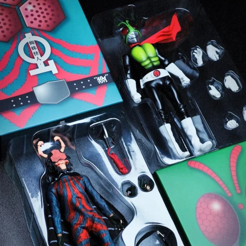 404TOYS 1/12 Scale Masked Rider Homemade Tokusatsu Articulated Action Figure Original Insect Spider Monster Collectible
404TOYS 1/12 Scale Masked Rider Homemade Tokusatsu Articulated Action Figure Original Insect Spider Monster Collectible