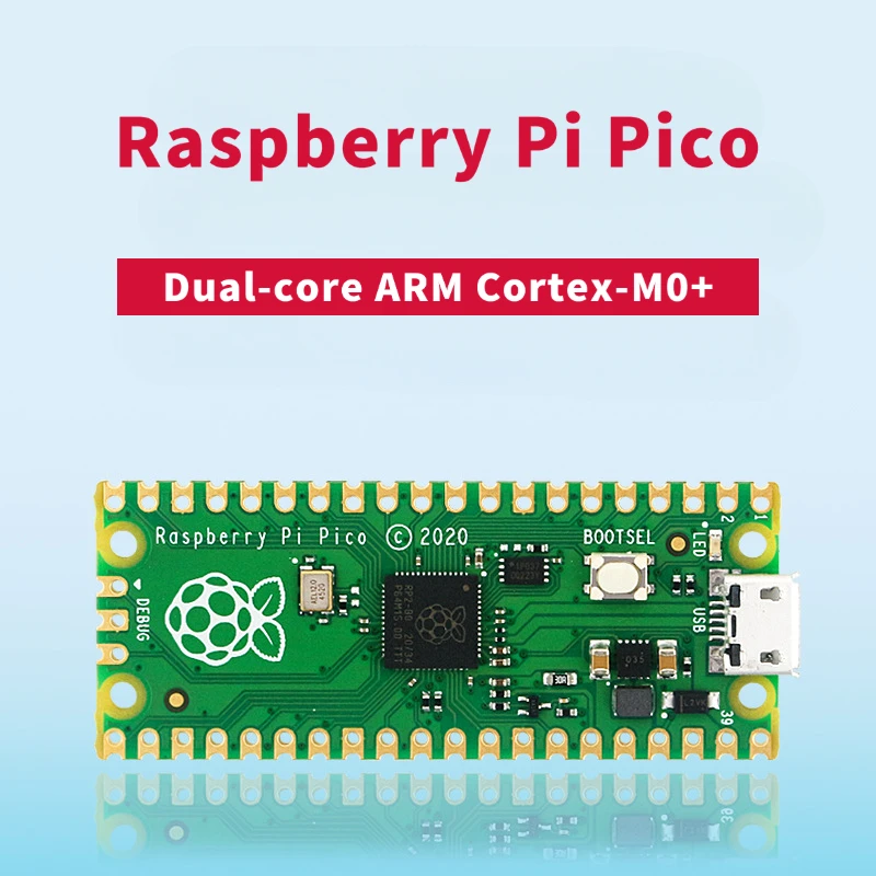 Raspberry Pi Pico Development board Dual-core ARM cortex-M0+ microcontroller Micro python
Raspberry Pi Pico Development board Dual-core ARM cortex-M0+ microcontroller Micro python
