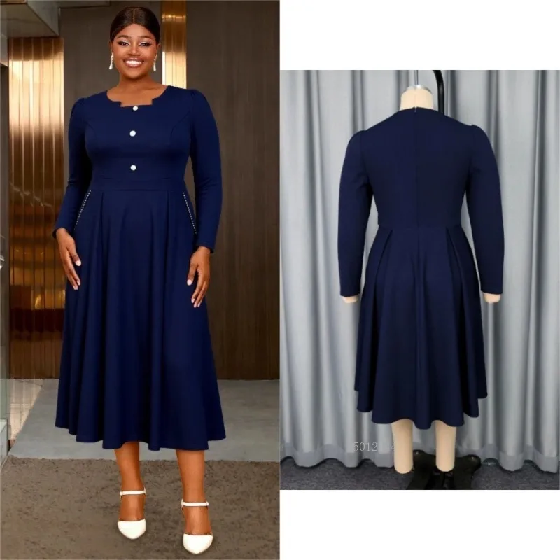 Women plus Size L-4XL Africans Dresses Elegant Autumn Polyester Long Sleeve Dashiki African ClosetOutfits Mid-length Midi Dress
Women plus Size L-4XL Africans Dresses Elegant Autumn Polyester Long Sleeve Dashiki African ClosetOutfits Mid-length Midi Dress